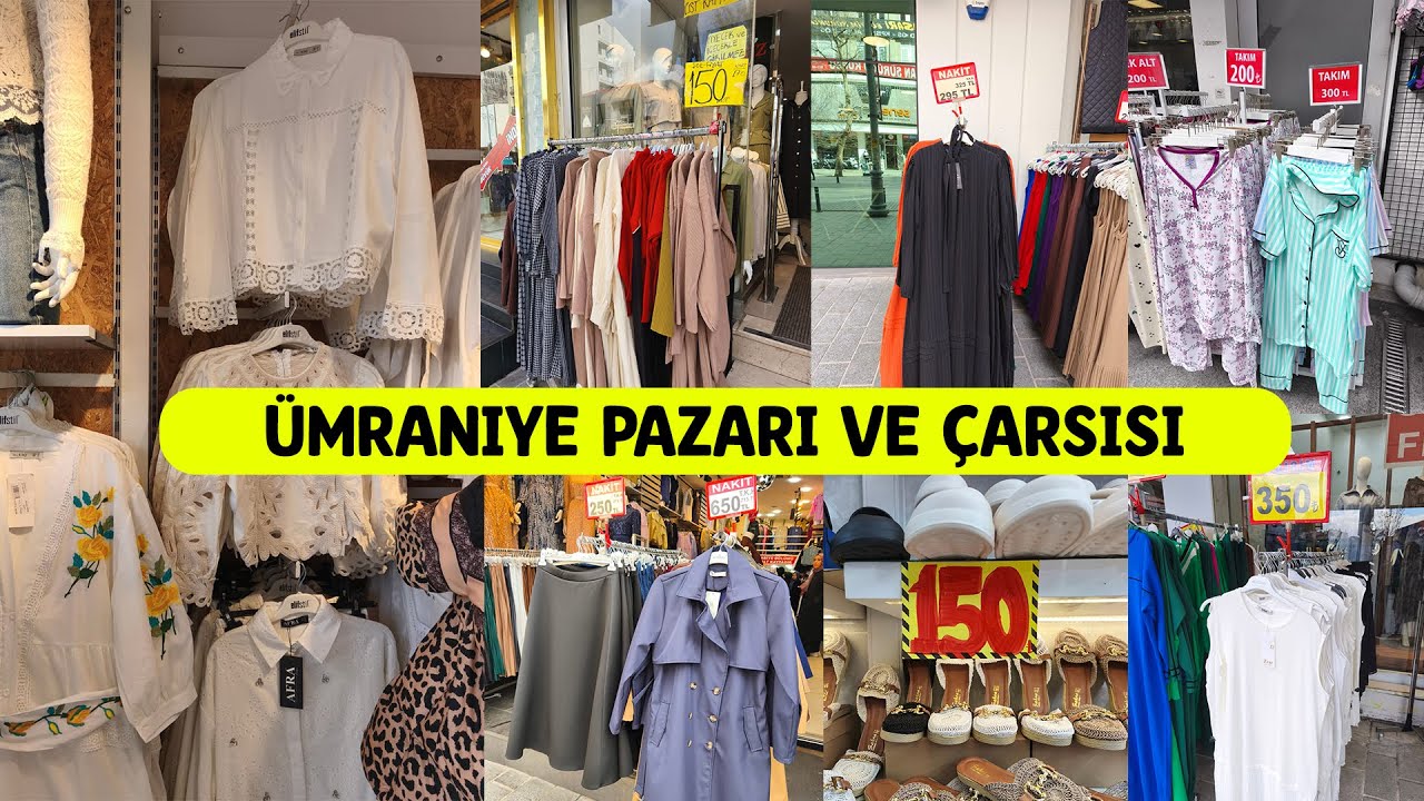 ÜMRANİYE KAPALI PAZAR🛍️🌺ÜMRANİYE ÇARŞISI ÇOK UYGUNA KIYAFETLER 😲🛍️🍢#indirim #alışveriş #reklam