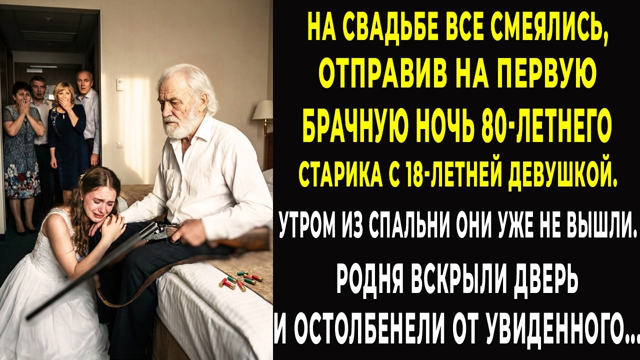 Все смеялись, отправив 80-летнего старика с 18-летней на брачную ночь. Вскрыв дверь утром, поседели…