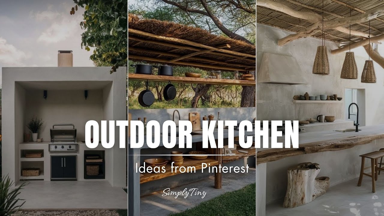 Outdoor kitchen ideas from Pinterest | Dirty kitchen Part II | SimplyTiny