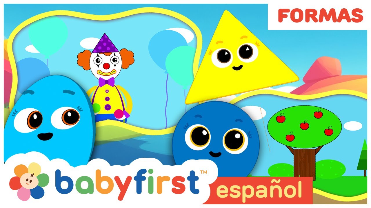 ¡Aprende Formas Geométricas en Español! | Escuela de Figuras | Payaso y más | BabyFirst