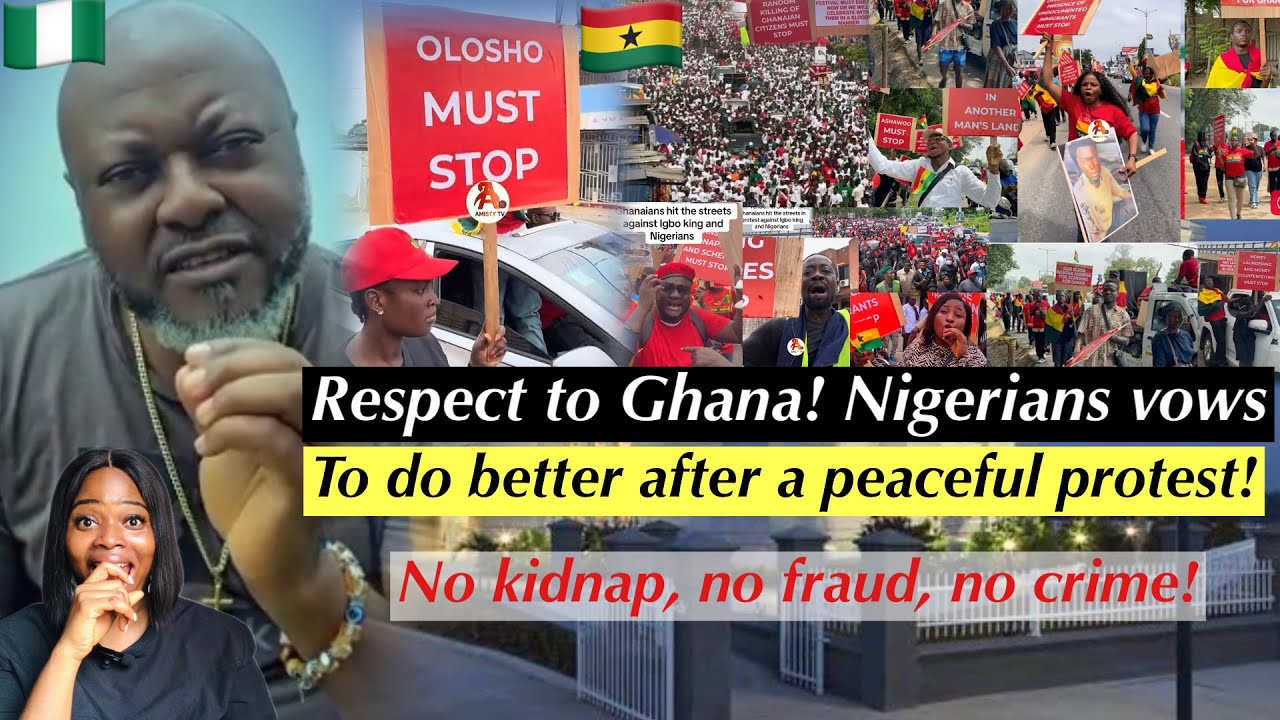 SHOCK MOVE‼️NIGERIANS IN GHANA VOWS TO DO BETTER AFTER A PEACEFUL JULY 26 PROTEST 