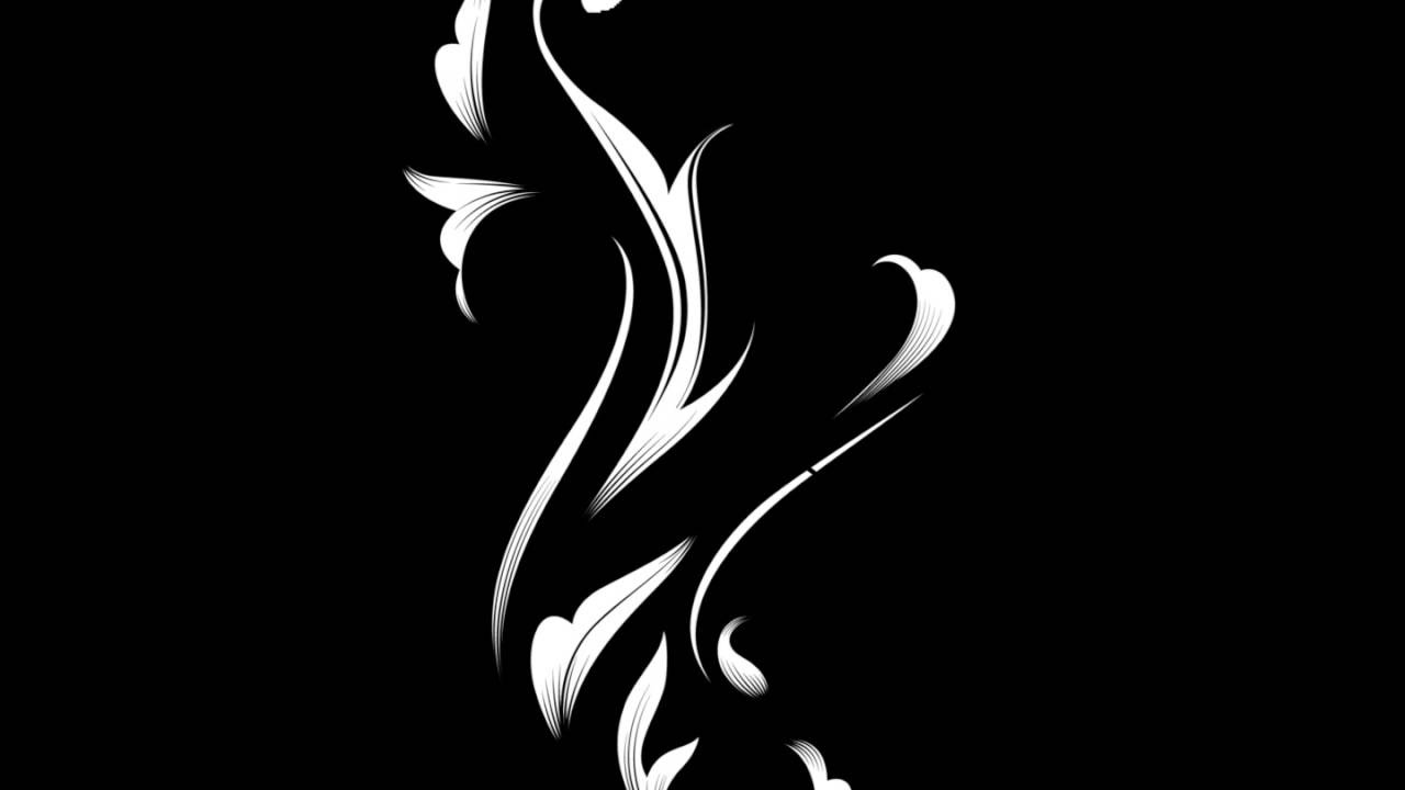 Маска-Флора 07A Flourish - Motion graphics animation