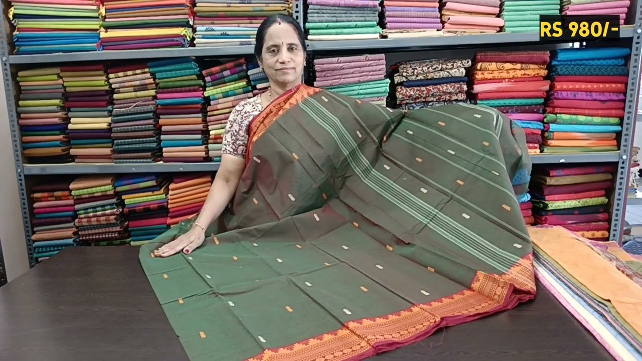 Chettinad cotton sarees & Embossed cotton sarees - Negamam Rohini Sarees