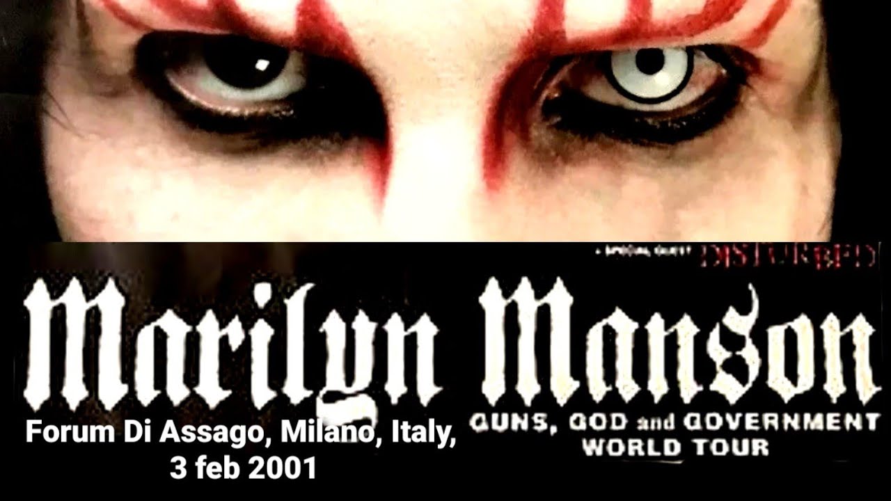 Marilyn Manson - Forum Di Assago, Milano, Italy, 3 feb 2001 - VIDEO