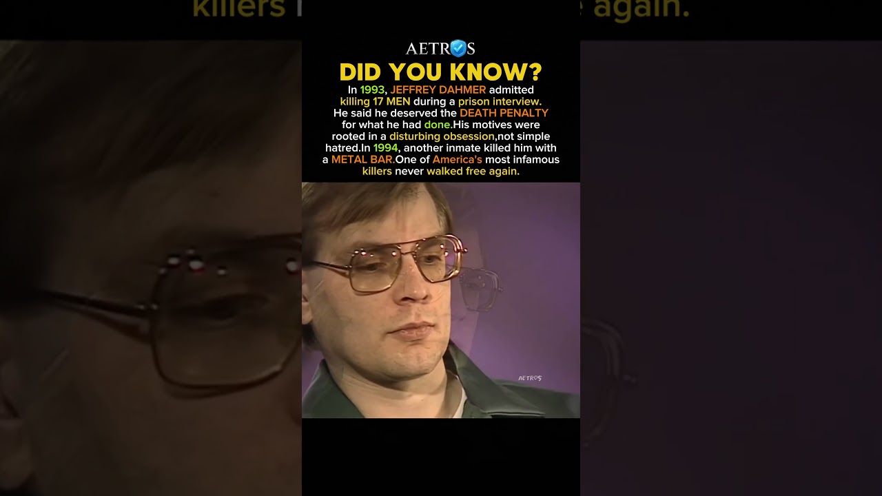 Jeffrey Dahmer Said He Deserved the Death Penalty #history #facts