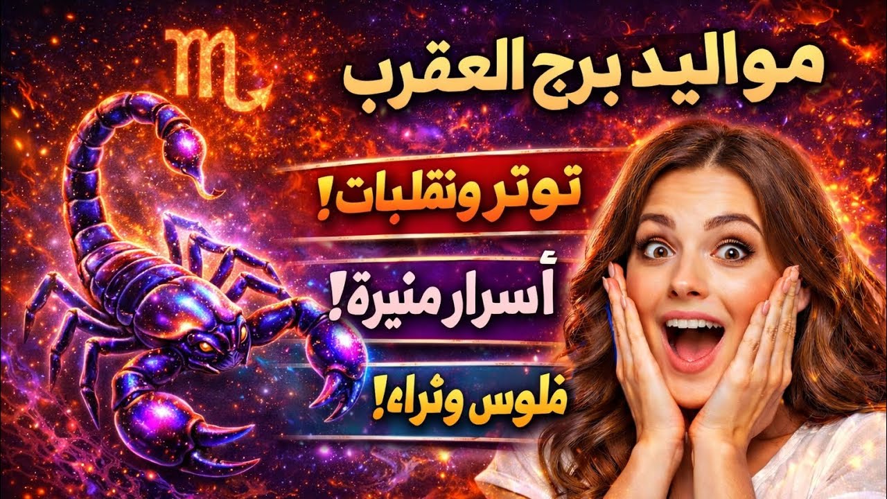 برج العقرب 🦞ابشر الخير جاي بعد ايام قليله 👌 شراء ذهب زواج فرحه كبيره ♥️فك سحر عمره سنين طويلة