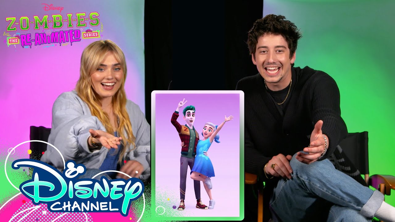Meg & Milo's EXCLUSIVE First Look at NEW ZOMBIES: The Re-Animated Series | @disneychannelanimation