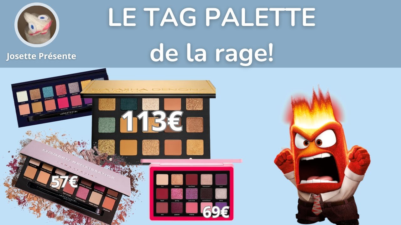 Le TAG PALETTE de la rage (100% sans envie d'achat)