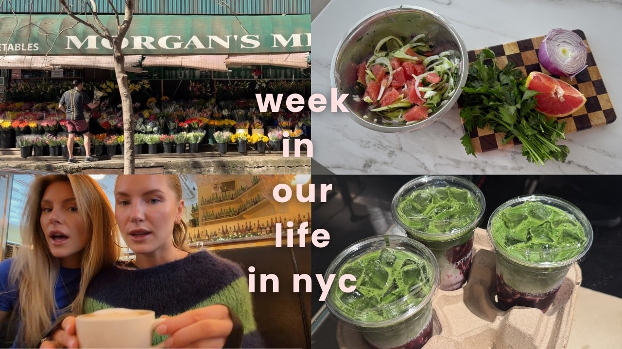 nyc week in our life | healthy at home recipes, best matcha, fun nights out