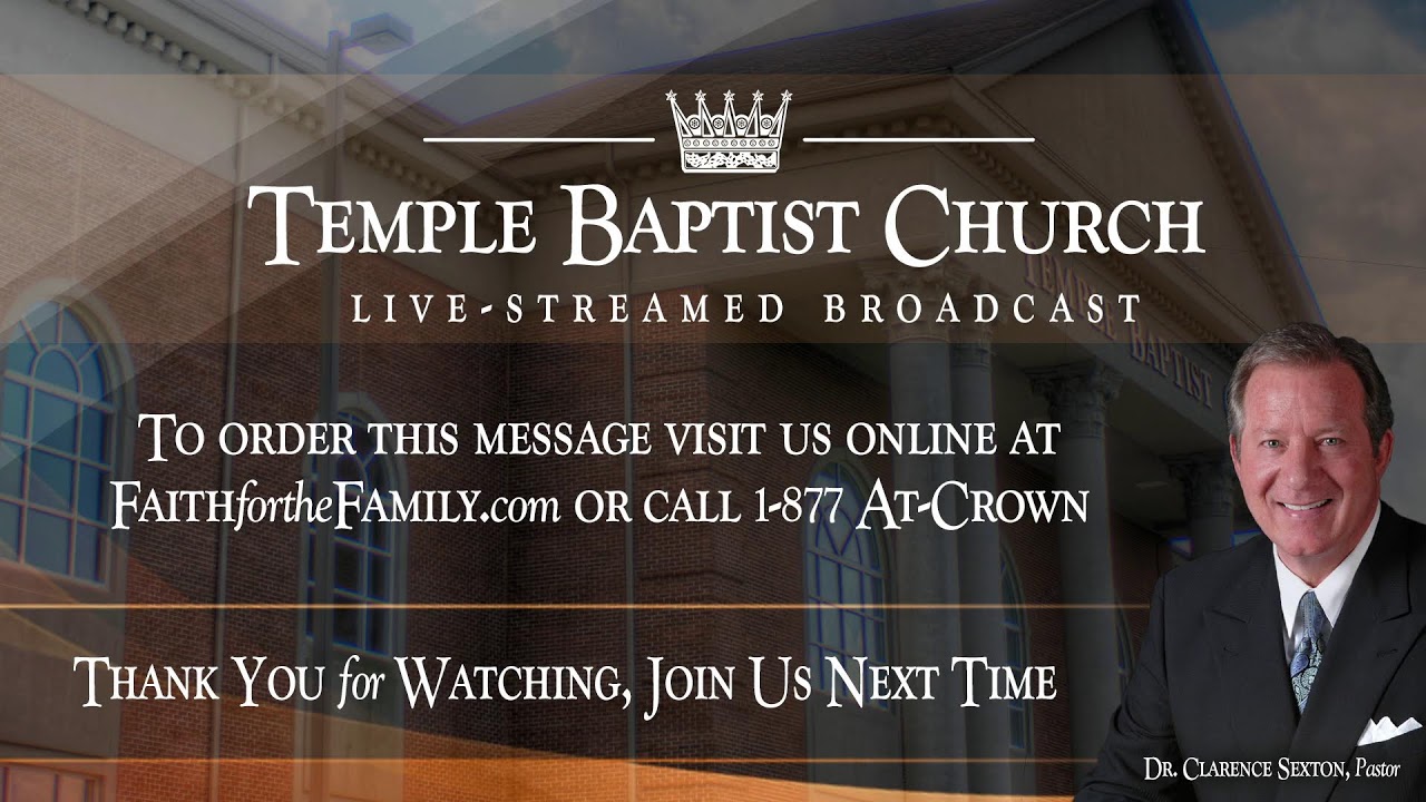 Sunday Morning Meeting of the Temple Baptist Church • September 3, 2023