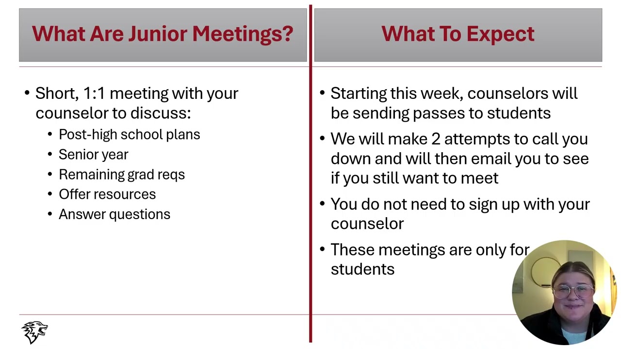 Junior Meetings - Classroom Presentation