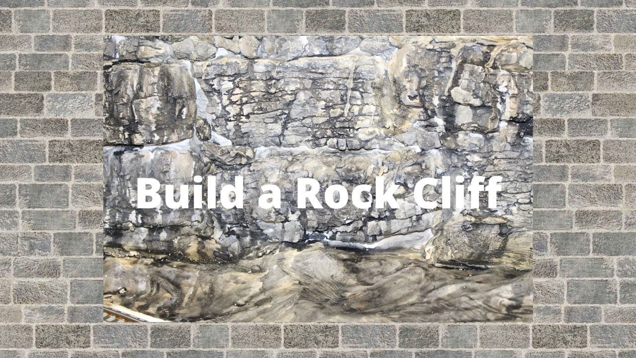 Building a Rock Cliff for Model Railroad Layout
