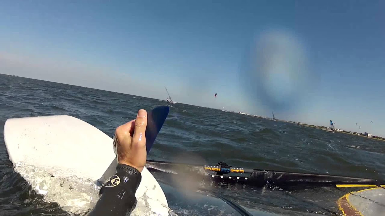 Windsurfing Boom Break Wipeout, Hatteras, North Carolina, Chinook Pro 1 Alloy