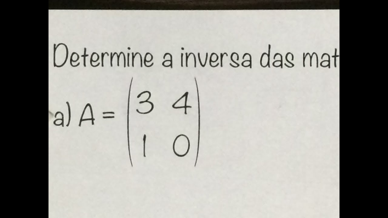 MFUNA | Mt7 - O que é uma MATRIZ INVERSA e como calcular