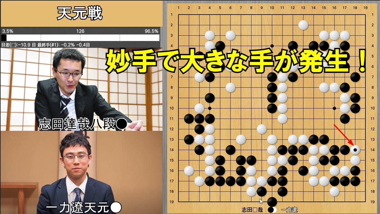 【天元戦】一力遼天元VS志田達哉八段　挑戦手合第1局