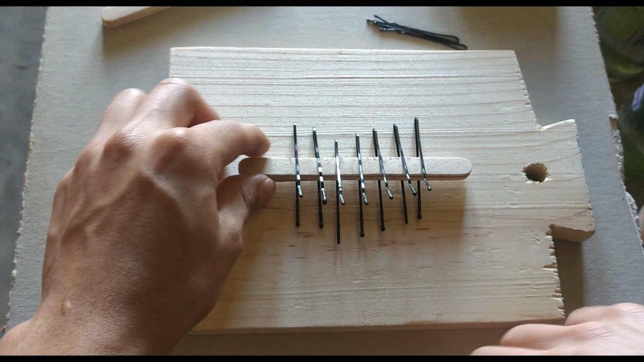 fabricación sencilla de una Kalimba