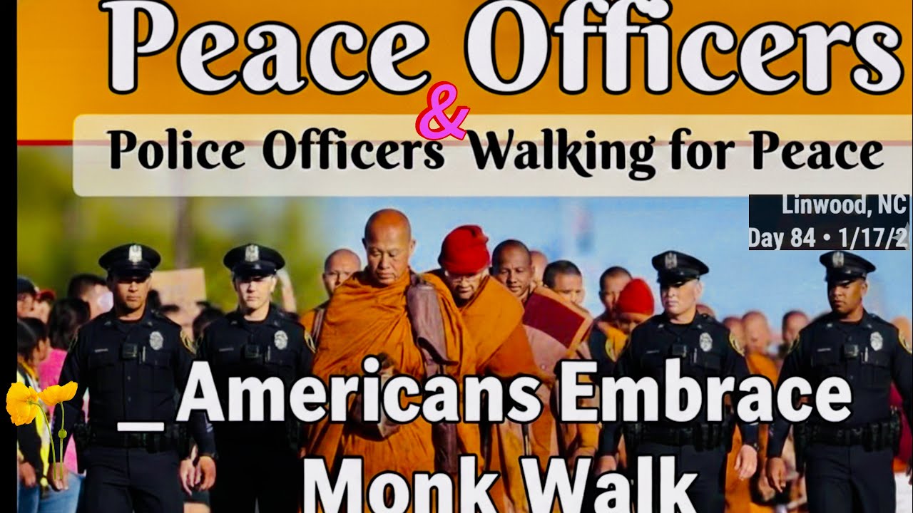 Walk For Peace Monk #song #alokathepeacedog #peace #buddha #road #prayer #buddha #america #love 