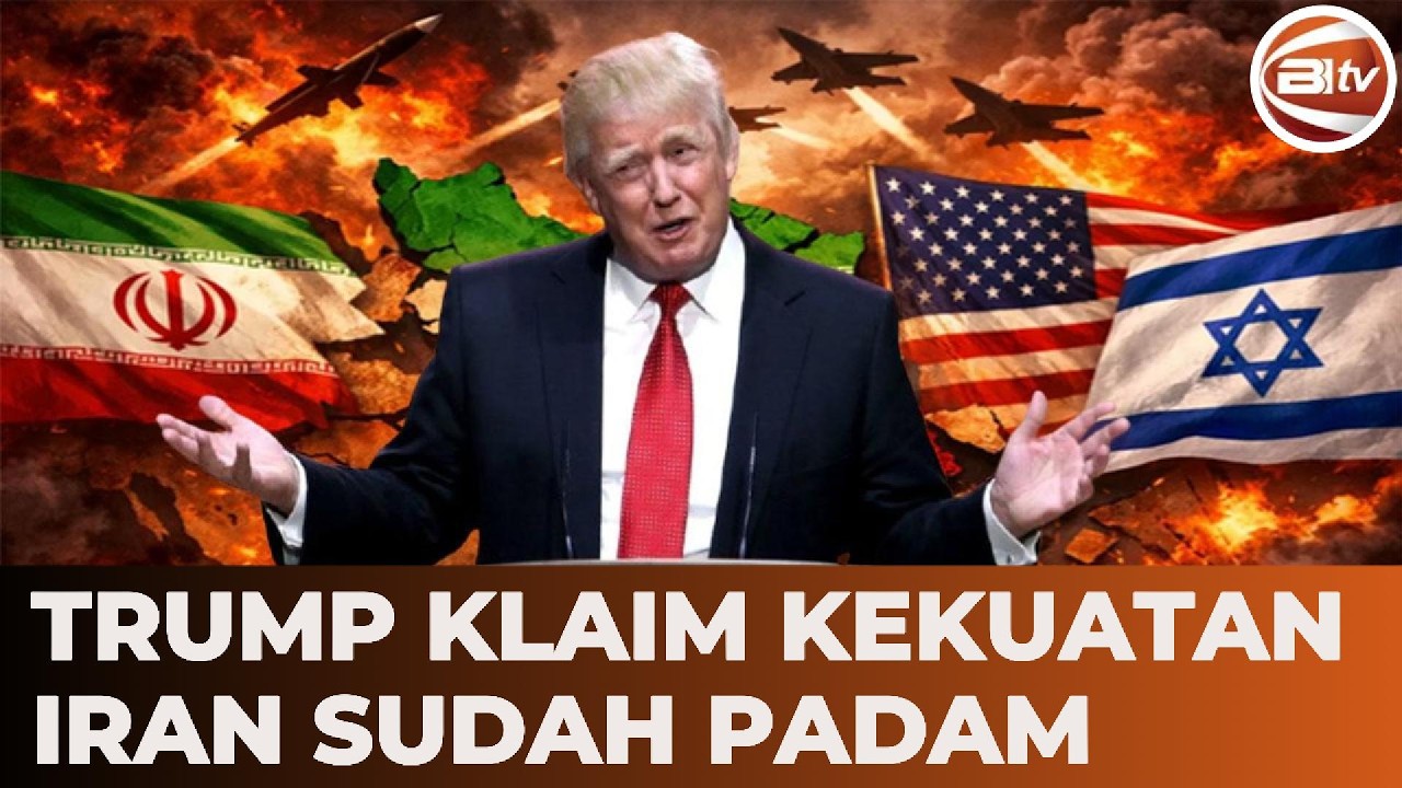 BREAKING! Trump Beri Sinyal Konflik Usai, Klaim Kekuatan Iran Sudah Padam