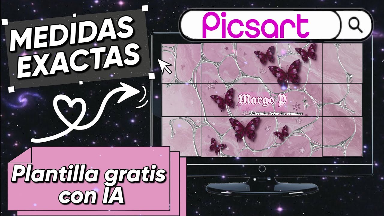 COMO HACER BANNER PARA YOUTUBE CON MEDIDAS EXACTAS GRATIS SIN APLICACIONES | Picsart web 2025
