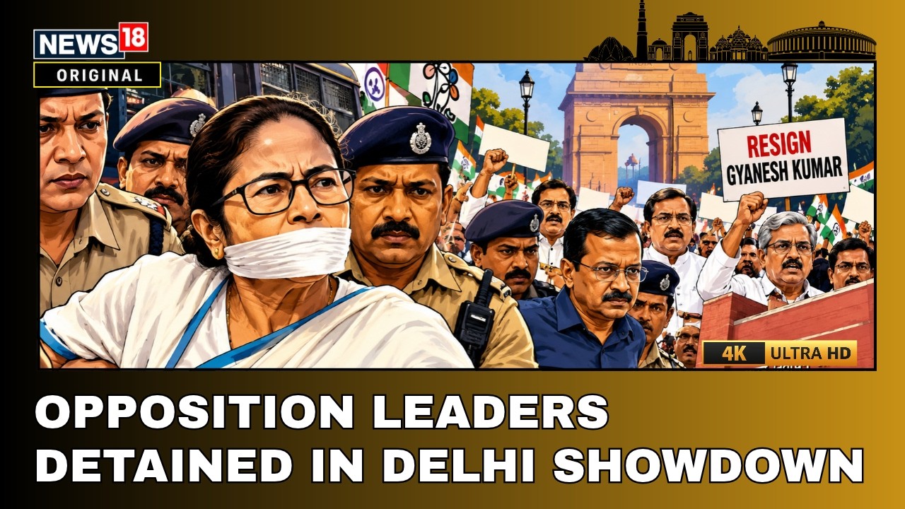 Delhi Protest: Mamata Banerjee, Arvind Kejriwal Detained Ahead Of Delhi Protest | N18V | 4K Video