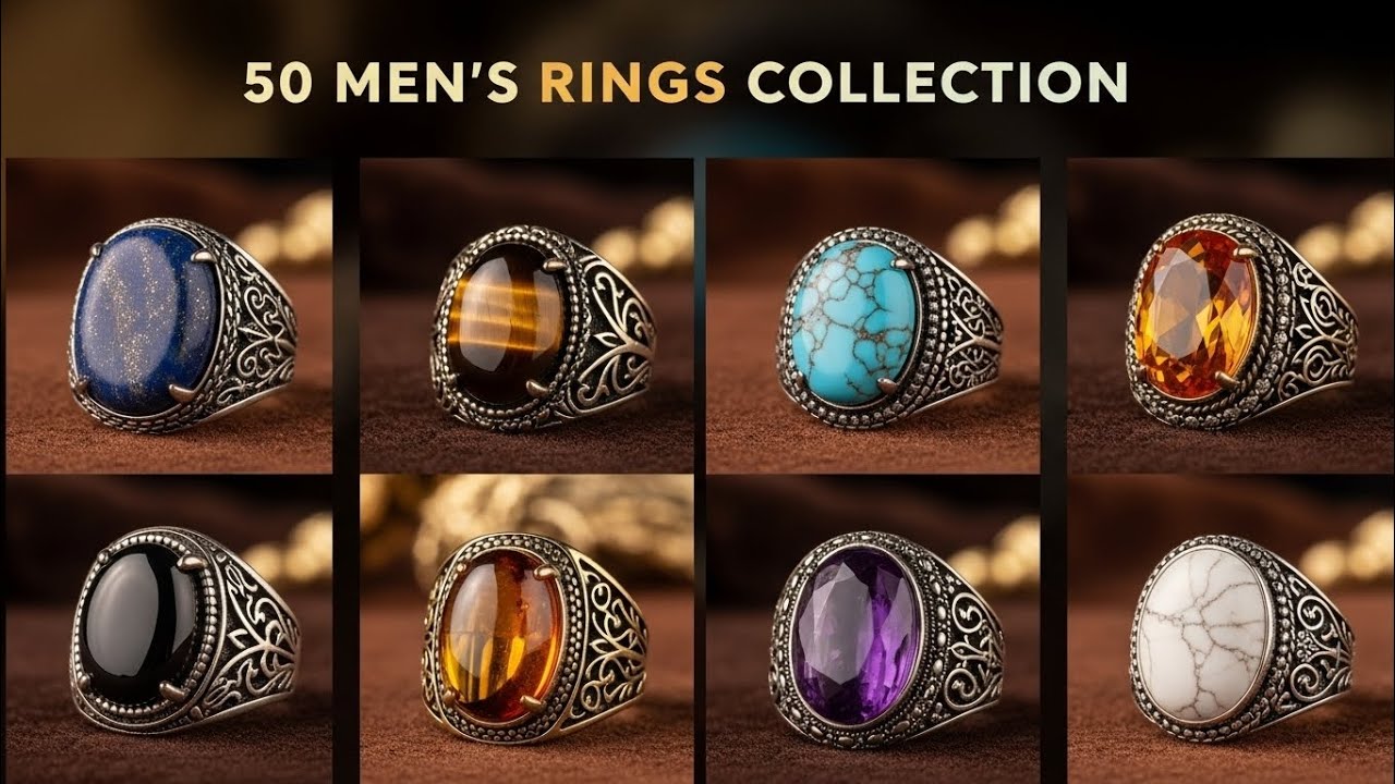 50 Unique Turkish Men&rsquo;s Ring Designs | Antique Gold & Gemstone Masterpieces