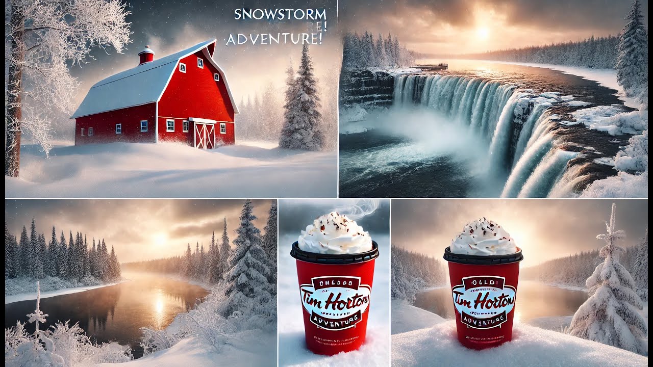 Braving a Snowstorm for Coffee, Adventure & Stunning Winter Photography 🌨️☕  Red Barn & Pinawa Dam