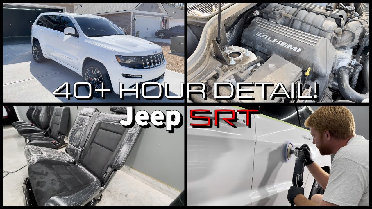 Neglected Jeep SRT Gets 40+ HOUR Makeover! Full Interior + Paint Correction And Ceramic Coating!