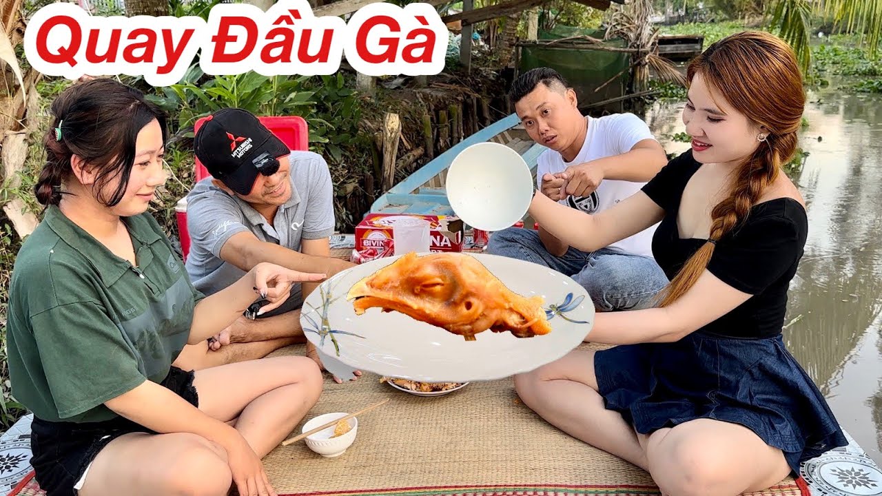 Quay Đầu Gà, Trò Chơi Cực Vui Trên Bàn Nhậu Nhưng Nó Lạ Lắm | Ly Ngô Vlog