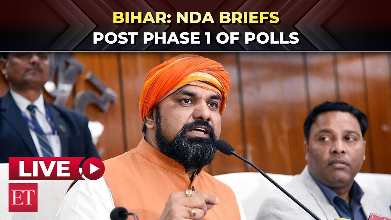 LIVE | NDA leaders address Press Conference post 1st phase of voting in Bihar Elections