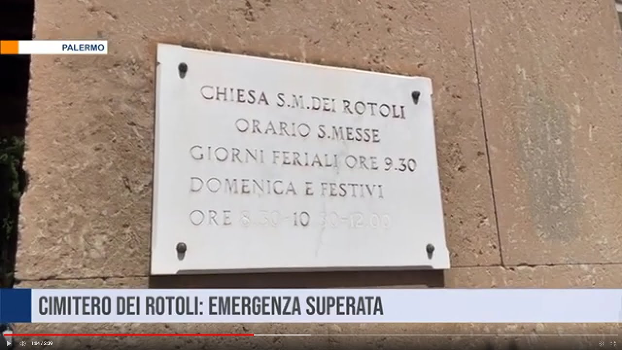 Palermo. Cimitero dei Rotoli: emergenza superata