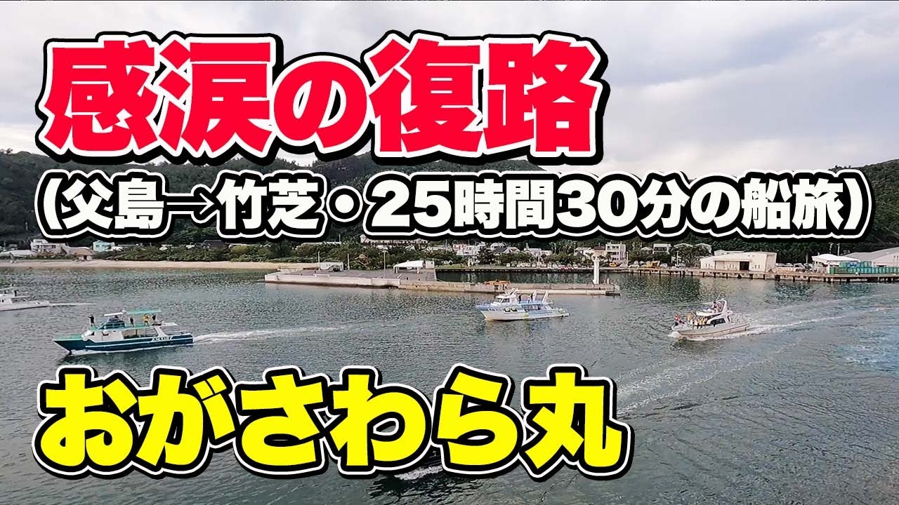 おがさわら丸（特等室）・感動の父島出港と、悪夢の揺れ。25時間30分のフェリー旅乗船記録【エンイチぶらり旅】
