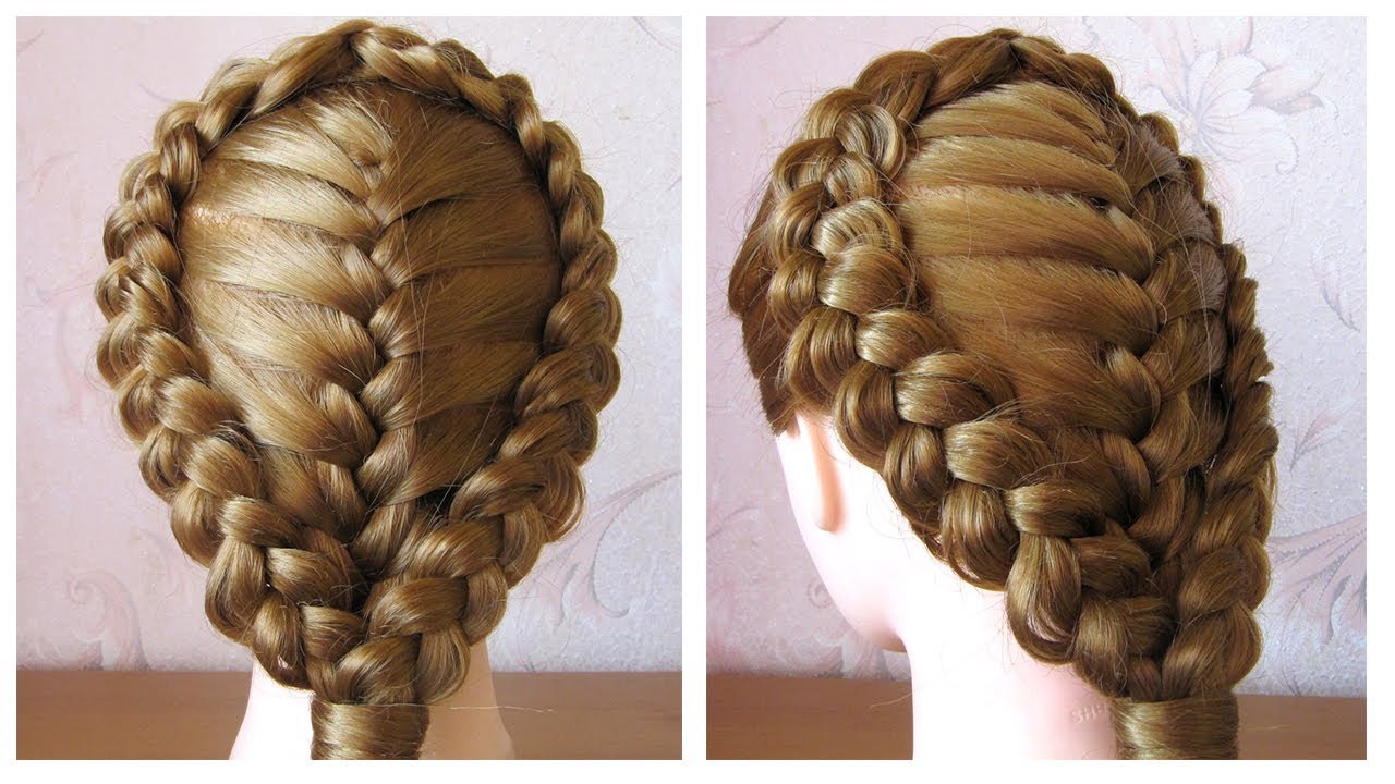Coiffure avec tresse 🌷 Coiffure pour tous les jours cheveux long/mi long 🌷 facile à faire