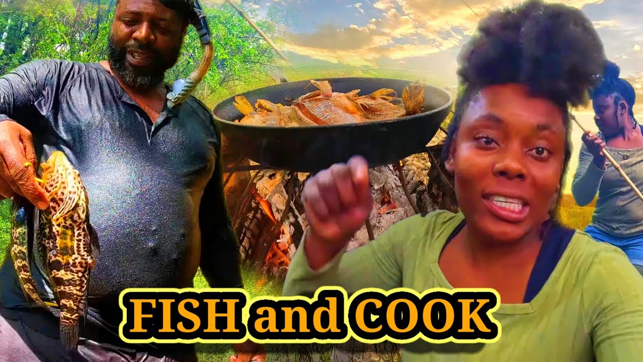 Из реки в огонь! Подводная охота, ловля рыбы и приготовление еды.