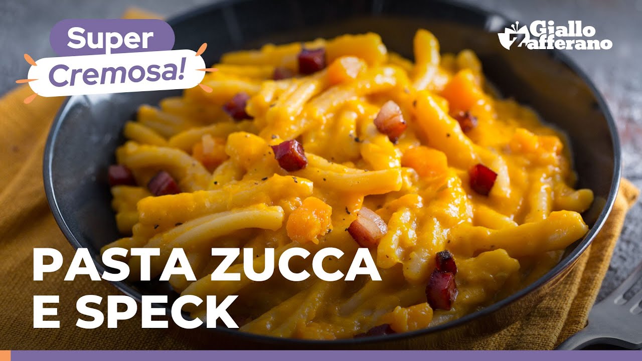 PASTA con ZUCCA E SPECK &ndash; PRIMO PIATTO CREMOSO E SUPER SAPORITO! PRONTO IN MEZZ&rsquo;ORA! 😋