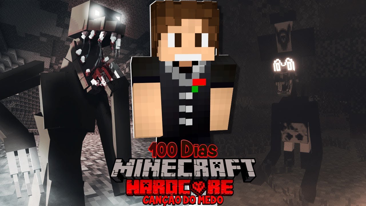 SOBREVIVI 100 DIAS EM UM MUNDO ATERRORIZANTE - MINECRAFT HARDCORE - O Filme