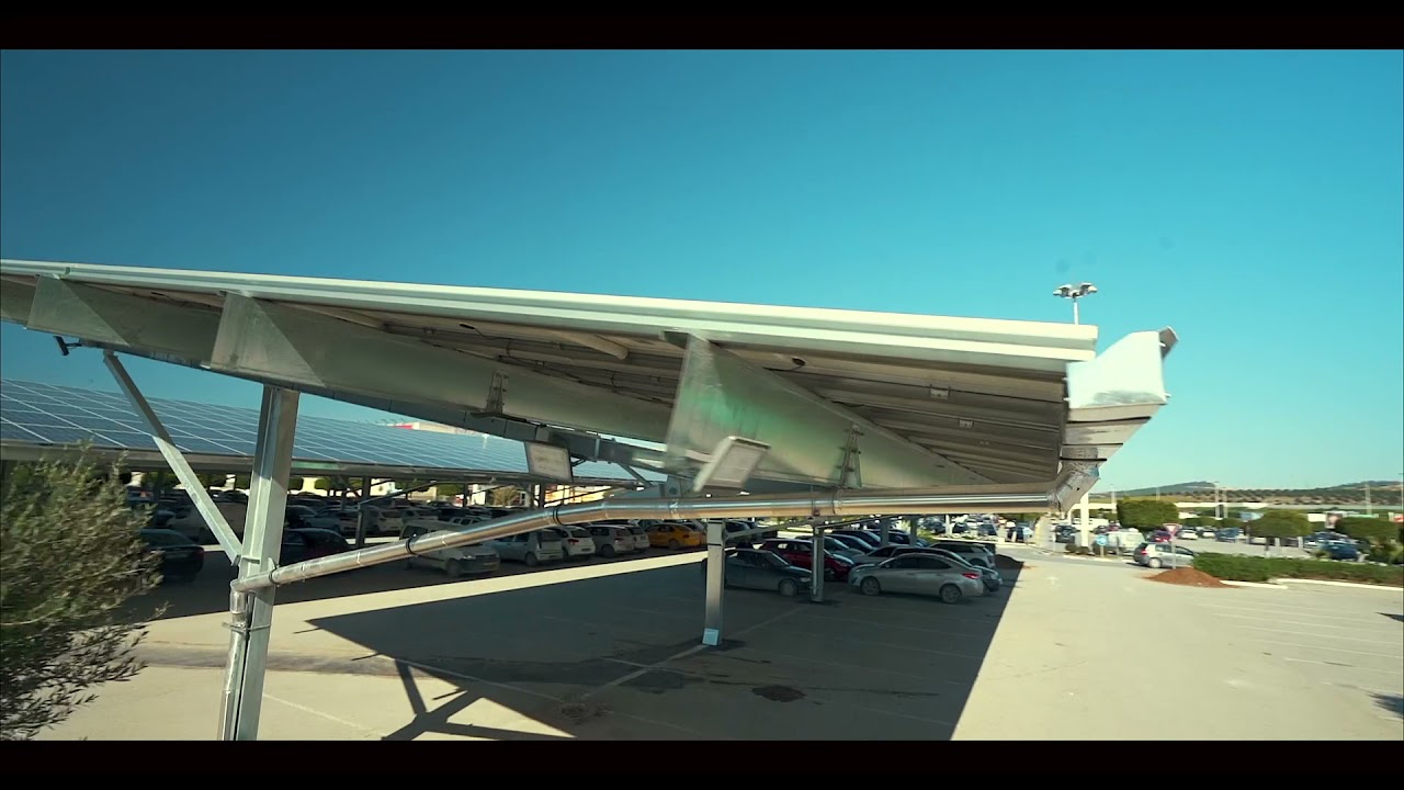 Vidéo centrale photovoltaïque de Géant