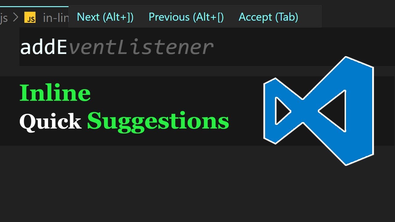 VS Code &mdash; Встроенные быстрые подсказки