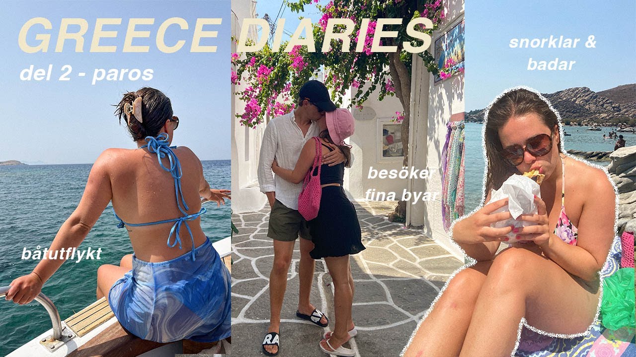 BÅTLUFFA I GREKLAND part 2 | paros, båtutflykt, cliff jumping, snorklar, besöker naoussa