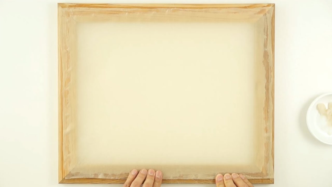 나무틀에 비단 매는 방법 1편 Silk painting