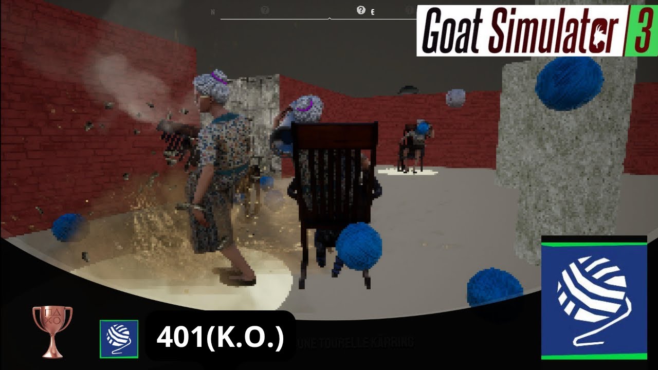 Goat simulator 3 _ 401(K.O.) _ trophy _ trophée