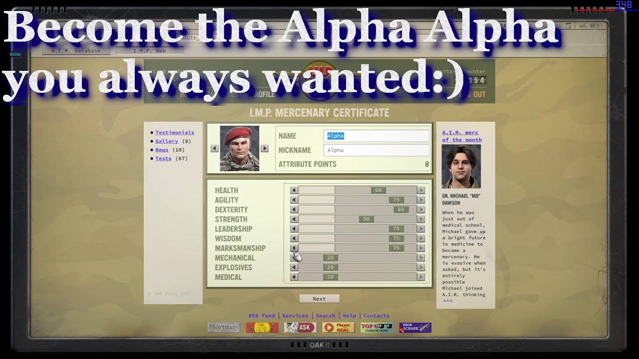 Jaggged Alliance 3 - New player guide for Character Creation - Tips for endgame - Efficiency and fun