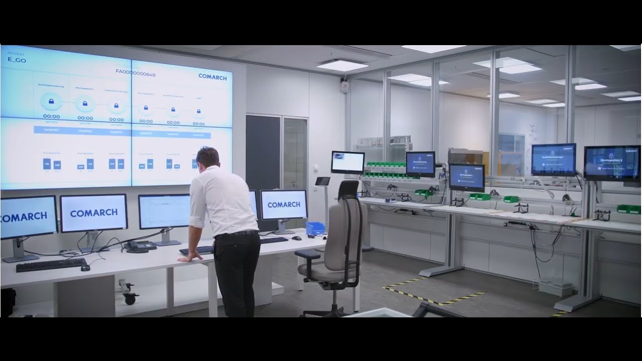 Digitalisierung der Fertigung mit Comarch: Abbildung der ber&uuml;hrungslosen Produktionslinie