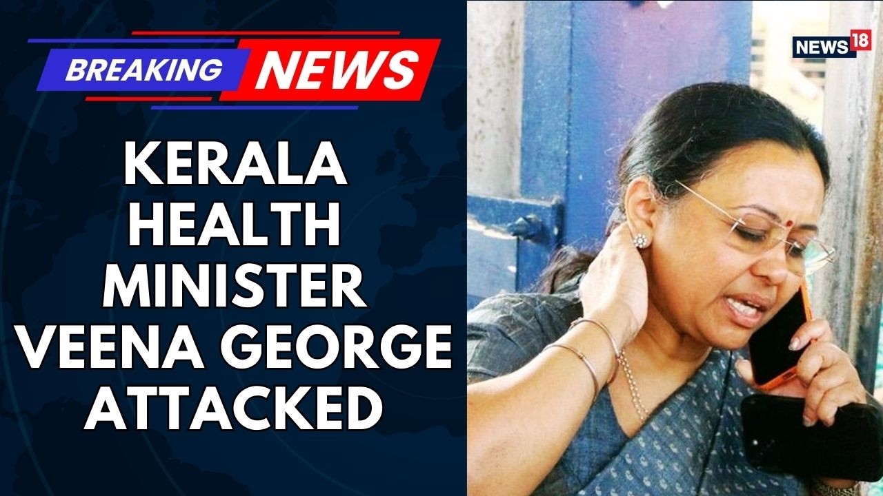 Kerala Health Minister Veena George Attacked Amid SFI Street Protest in Thiruvananthapuram | News18