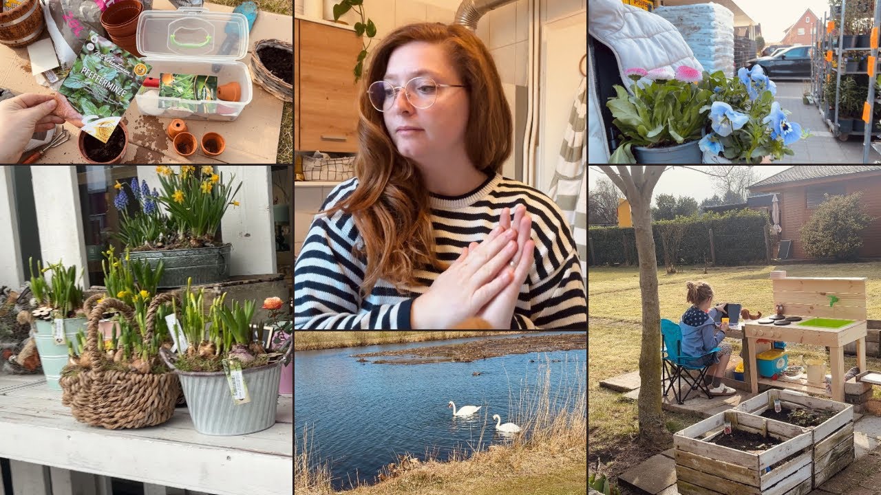 Vlog | Plantez mirodenii și flori la ghiveci | Zile frumoase de primăvară | Grădinărim