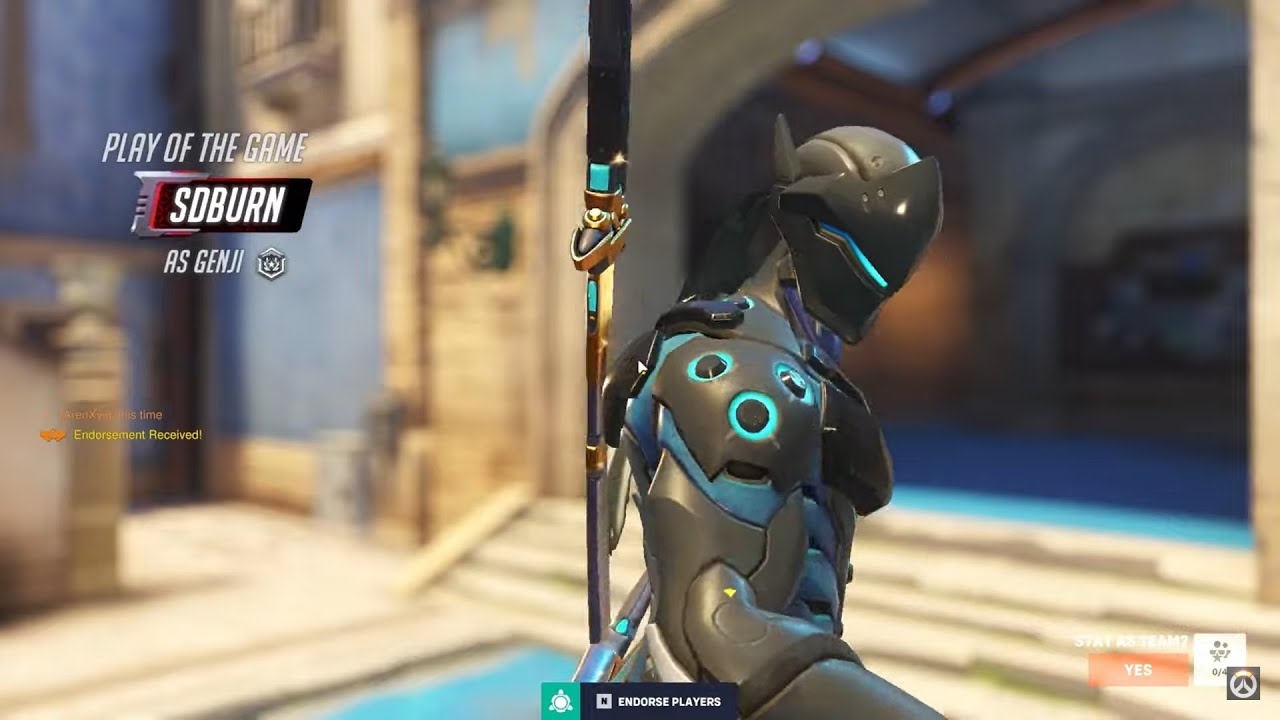 POTG! Shadowburn доминирует за Гэндзи &mdash; Overwatch 2, 18-й сезон, топ-500 игрового процесса