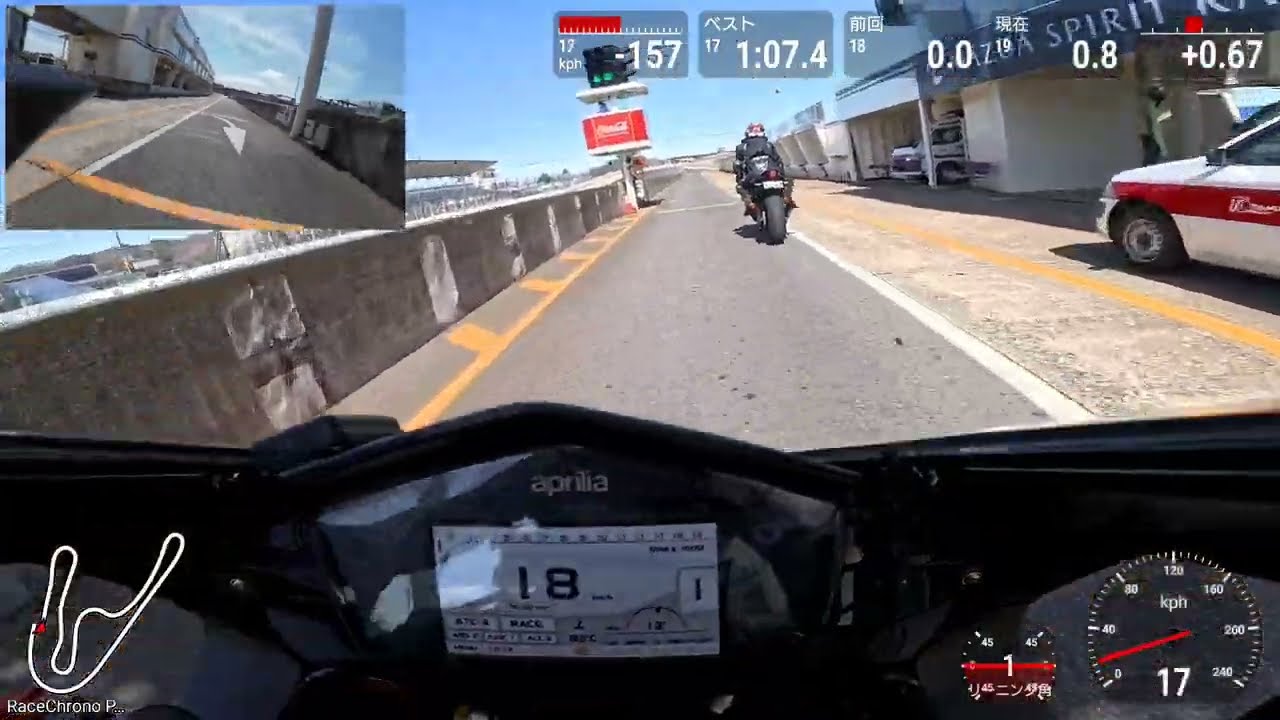 筑波サーキット 2026年3月7日 J2（Aprilia RSV4）Lap23 1'.6.7