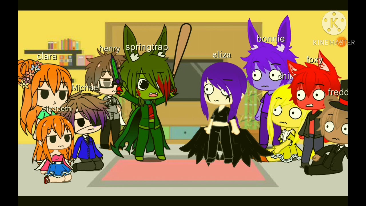 gacha club fnaf react to the fetch song