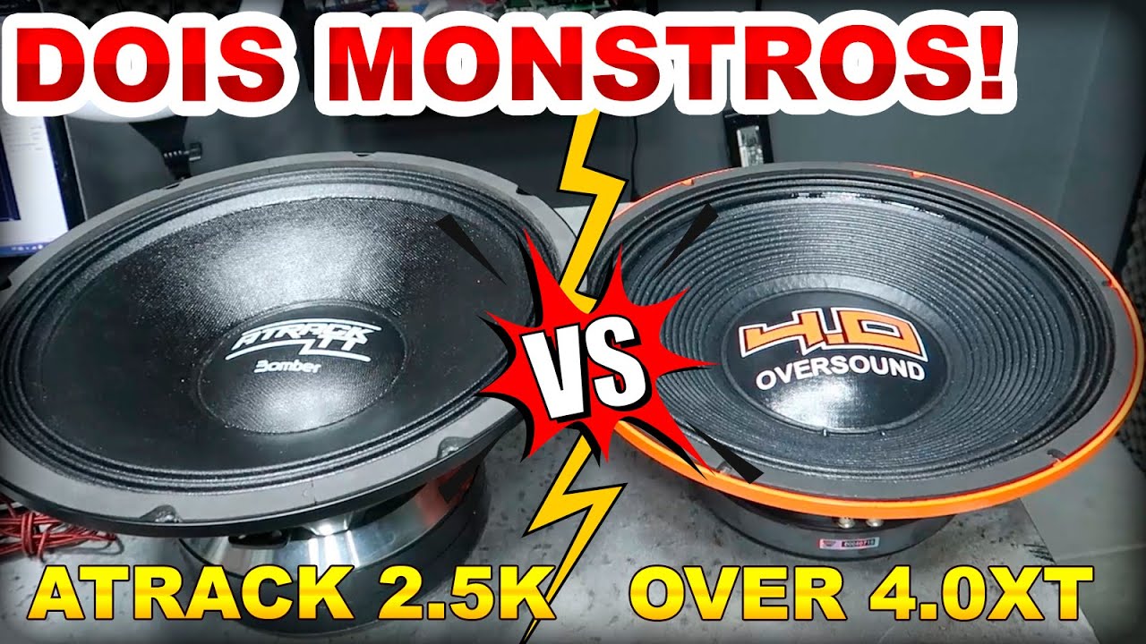 TRETA! Oversound 4.0 XT vs Bomber Atrack TT 2.5K 15 Pol