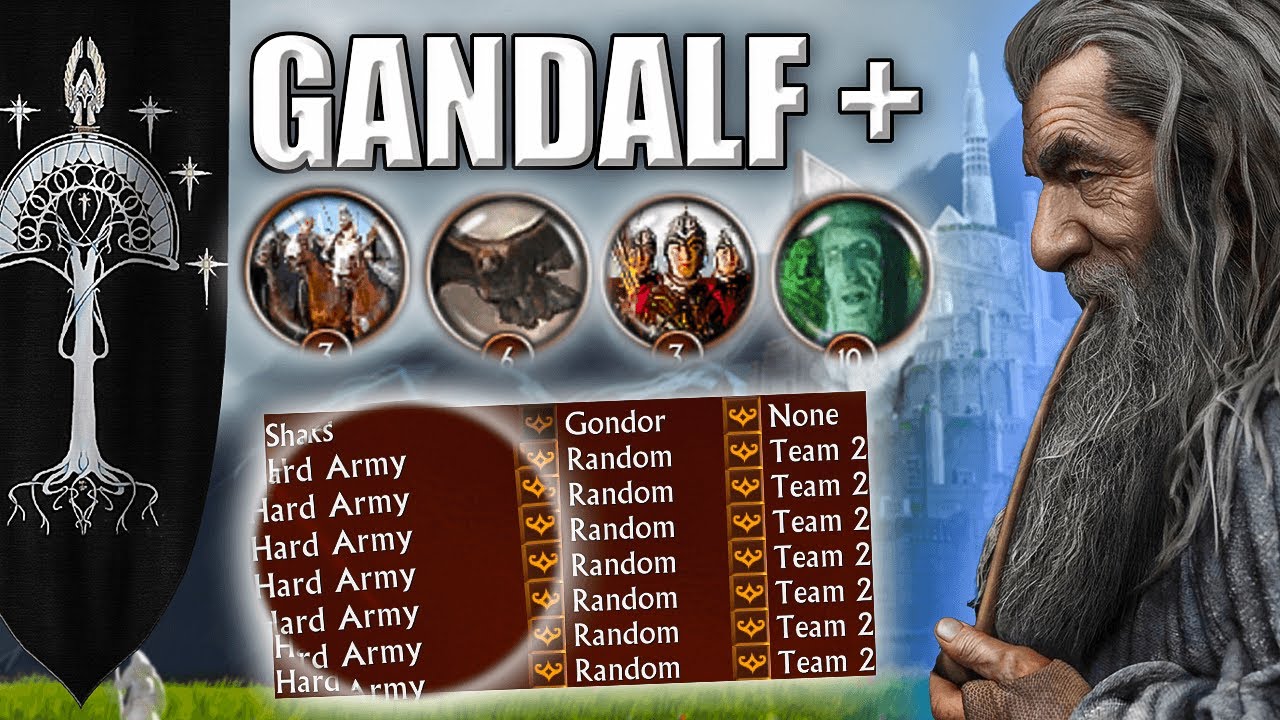 Gondor VS 7 Hard Army | Gandalf and Summons Only! | Battle for Middle Earth