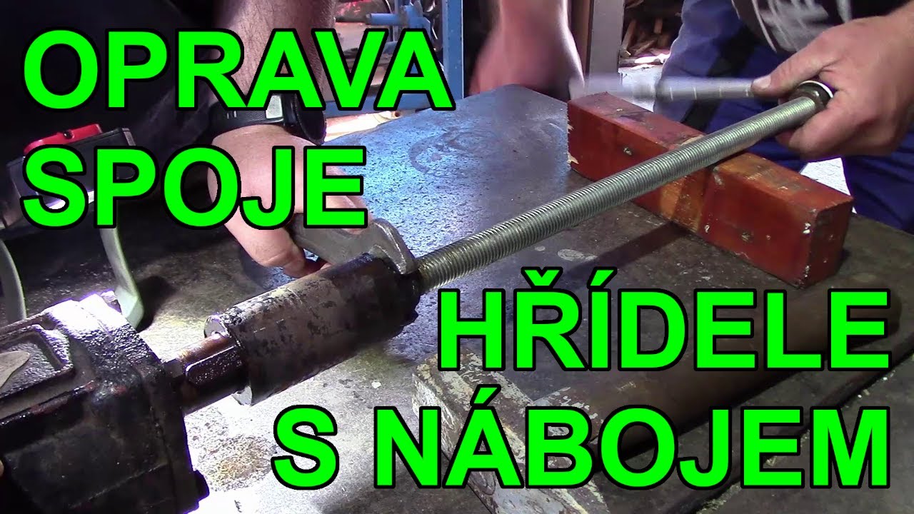 Oprava perového spoje - 1. část - navaření hřídele a stahování spojky